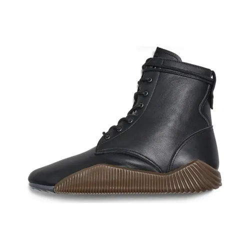 Onitsuka Tiger Короткий Мартин Boot с плоской подошвой унисекс черный