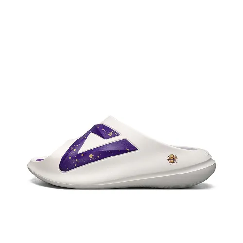 PEAK Very Small Fat Drag Тихий Противоскользящий Антибактериальный Устойчивый к истиранию Слипоны Мужской Айвори Фиолетовый