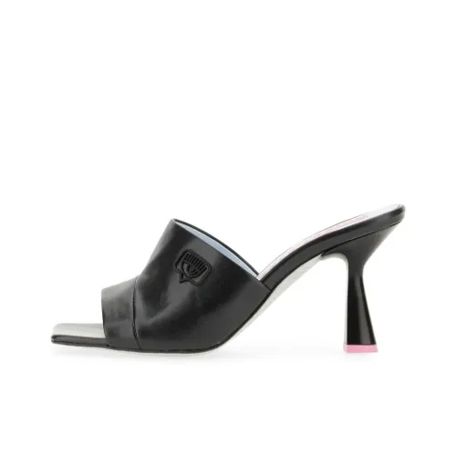 CHIARA FERRAGNI Стильные сандалии 8,5 см женские черные