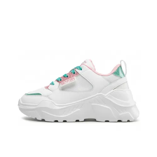 VERSACE JEANS VERSACE Низкий Топ Толстая Подошва Кроссовки Женские Белые