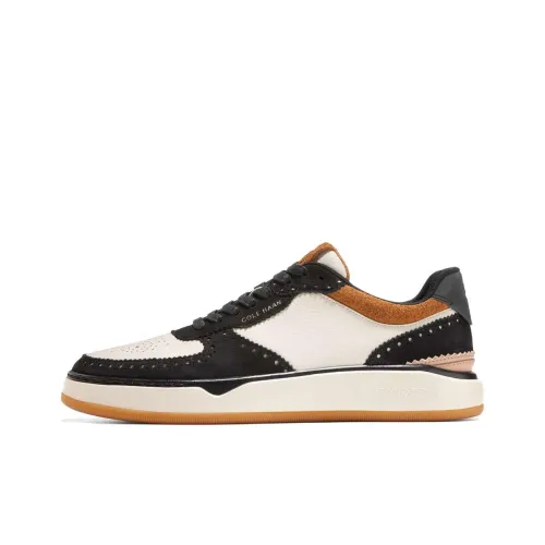 COLE HAAN x Atmos Low Топ Стильные Скейтбординги Мужской Черный Белый