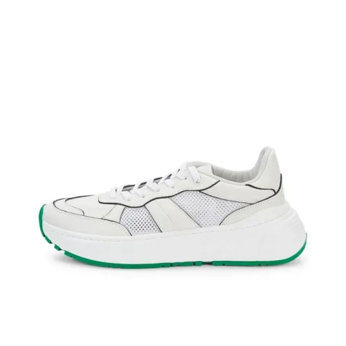 Bottega Veneta Низкий Топ Casual Мужской Белый Зеленый