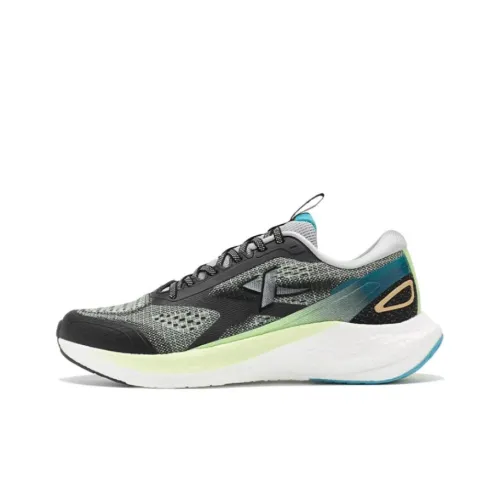 XTEP Амортизаторы Устойчивые к истиранию Низкий Топ Беговые кроссовки Мужские Черные Зеленые