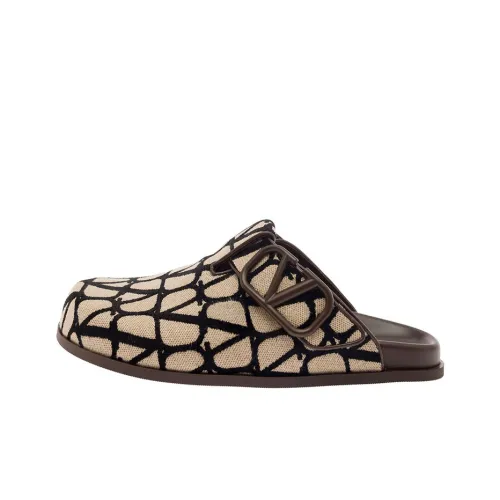 Valentino Стильные Сандалии Мужские Бежевые Черные