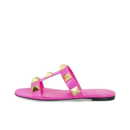 Valentino Roman Stud Слипоны Женские Розовый