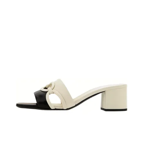 Valentino Открыто Слипоны Женские Бежевый Черный