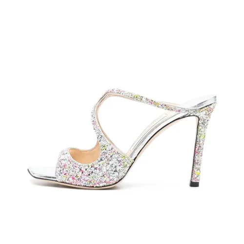 Jimmy Choo Anise Аbrasion Resistant Шлепанцы Женские Silver