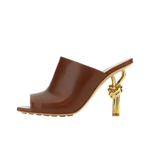 Bottega Veneta Knot Fashion Slippers Women's Brown