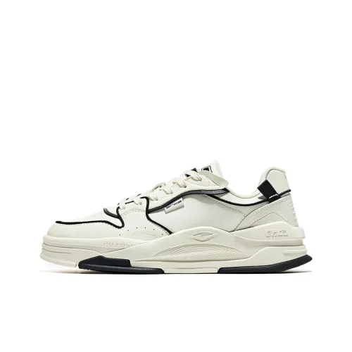 Белый Erke Персик Улун Противоскользящие Устойчивые к истиранию Низкий Топ Скейтборд Кроссовки Мужские Белый Черный