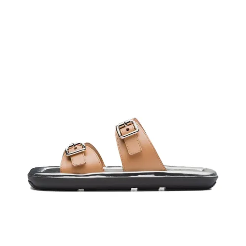 PRADA Слипоны Женские Светлый Умбра