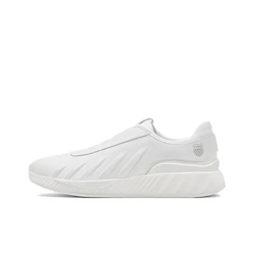 KSWISS Shock Absorbers Slip-Resistant Low Top Casual Shoes Men's White KSWISS Shock Absorbers Противоскользящие низкие топ повседневная обувь мужская белая