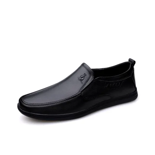 AUSFAMDS Повседневные кожаные туфли с низким верхом мужские