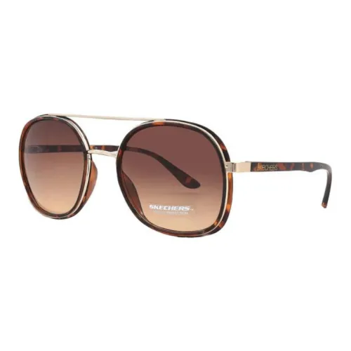 Skechers Металл Aviator Солнцезащитные очки Женские Tortoiseshell