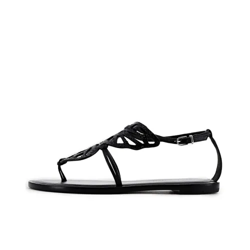 SOPHIA WEBSTER Butterfly One Strap Sandals Women's Black