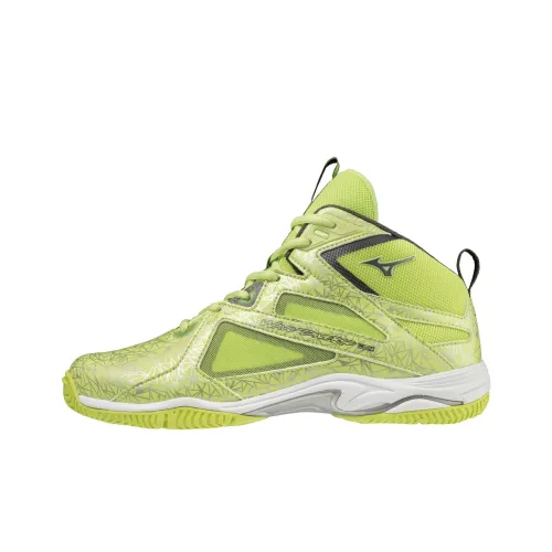 Mizuno Wave Divers LG4 LTD Амортизаторы Slip-resistant устойчивые к истиранию высокие кроссовки для тренировок унисекс цвет лайм-зеленый