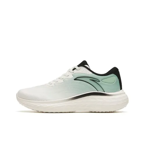 ANTA Противоскользящие и Дышащие Низкие Беговые Кроссовки Мужские Белые Зеленые