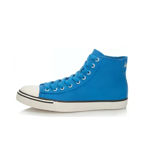 LINING Высокие Кроссовки для Скейтбординга Мужские Синие Белые