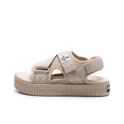EXCELSIOR Печенье Обувь Официальный BOLT Сандалии Наклеенный One Ремень Сандалии Унисекс Песочный Бежевый Хаки