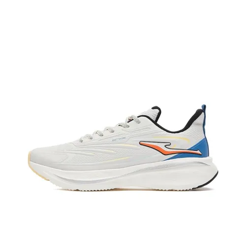 Erke Shock Absorbers Slip-resistant Abrasion-resistant Low-top Running Shoes Men's Gray Blue Эрке Шок Абсорберы Противоскользящие Устойчивые к износу Низкий Топ Беговые Кроссовки Мужские Серый Синий
