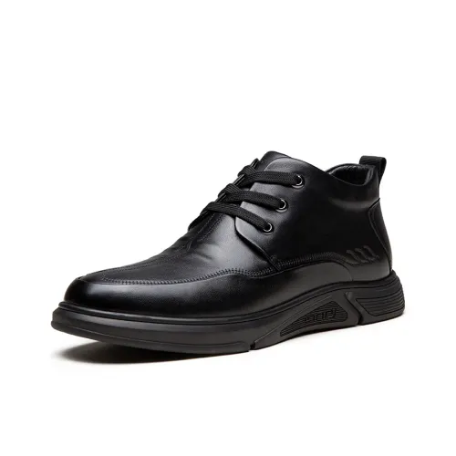 Cigna Мужские повседневные туфли High Top Черные Мужские