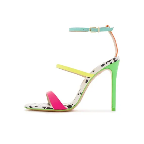 SOPHIA WEBSTER ROSALIND One Ремешок Сандалии 10 см Женские Черный Белый Зеленый