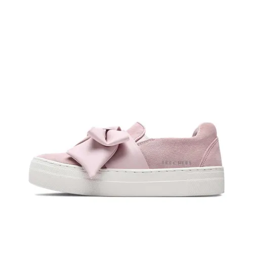 Skechers Alba Легкий и Износостойкий Низкий Топ Скейтборд Кроссовки Женские Светло-Розовые