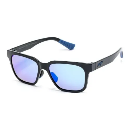Maui Jim Ацетат Прямоугольные Солнцезащитные Очки Мужские Черные