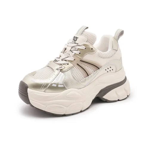 Milan Love Song визуально увеличивает рост устойчивые к истиранию низкий топ кроссовки с подошвой 8 см женские золотые