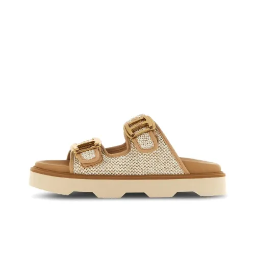 HOGAN ЭВА Слипоны Женские Коричнево-бежевые