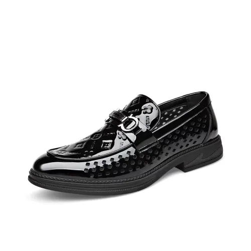 Xiwencha Лоферы с резиновым покрытием Мужской Черный