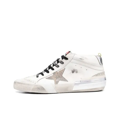 Golden Goose Низкие кроссовки для скейтбординга Мужские Белые Потертые