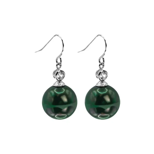 Sanpowa Copper Artificial Pearl Earrings Women's
