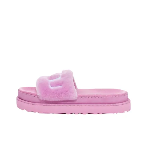 UGG Laton Мех Slide Удобные Тапочки Женские Фиолетовые