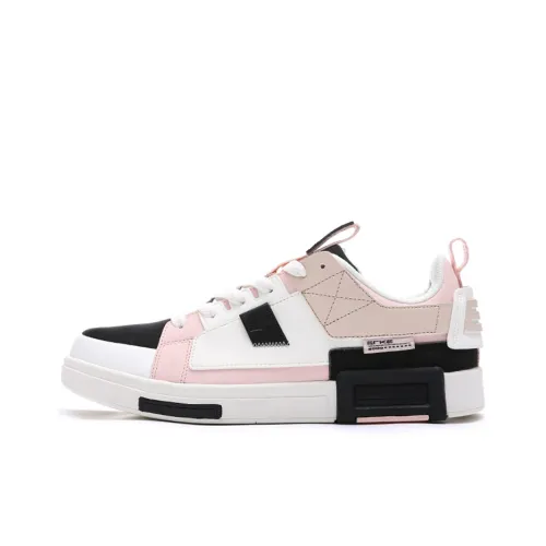 Erke Устойчивые к истиранию Дышащие Низкие Кроссовки для скейтбординга Женские Розовые Черные