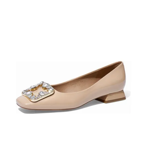 ZSAZSAZSU Женские повседневные туфли Low Top Абрикосовые Женские