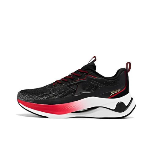 XTEP Slip-resistant Abrasion-resistant Breathable Low-Top Running Shoes Men's Black Red XTEP Противоскользящие Устойчивые к износу Дышащие Низкие Кроссовки для бега Мужские Черный Красный