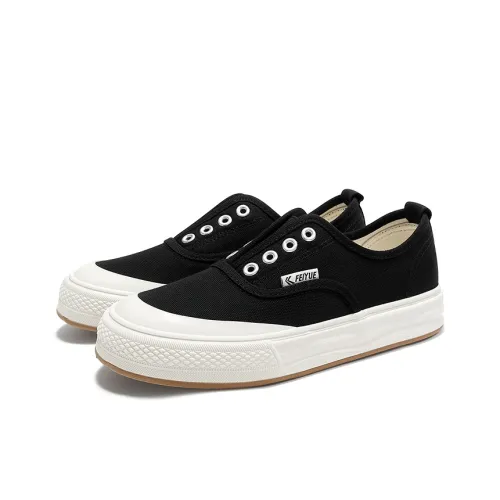 Feiyue Canvas Shoes Low Top Black Women's