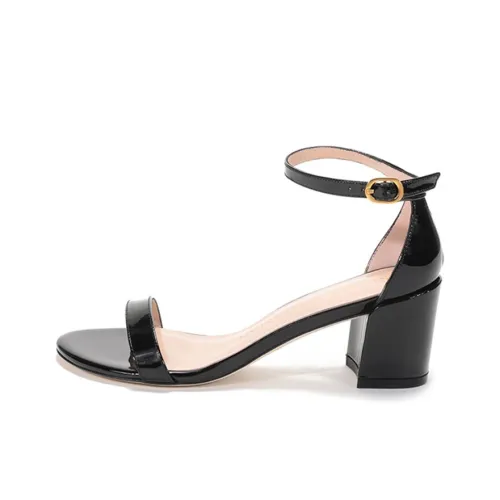 Stuart Weitzman SW One Sandals with Strap Women's Black