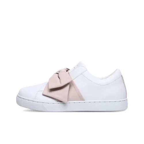 Skechers Prima Износостойкий и Легкий Низкий Топ Кроссовки для скейтбординга Женские Белые Розовые