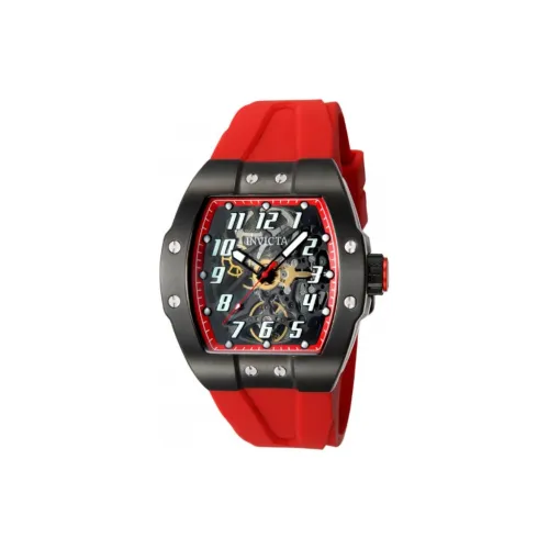 INVICTA JM Correa Collection Мужские часы Автоматический механический механизм Силиконовый ремешок 44 мм Черный циферблат