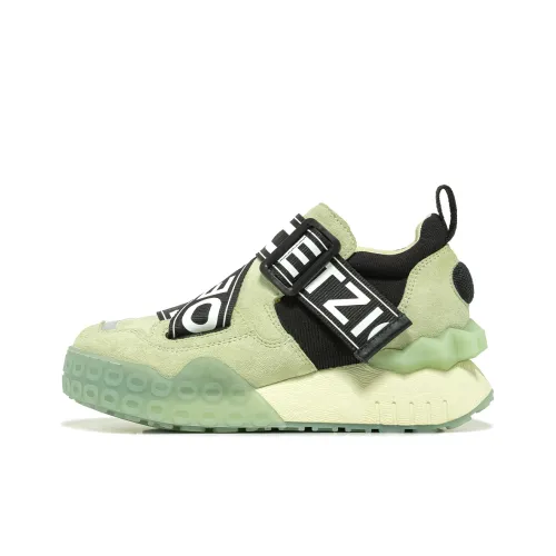 OETZI Low-Top Creepers Светло-зеленый и Черный Унисекс