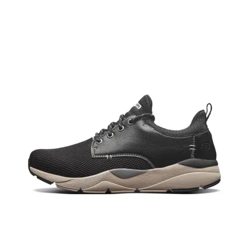 Skechers Recent Slip Resistant Abrasion Resistant Low Top Спортивная Повседневная Обувь Черный