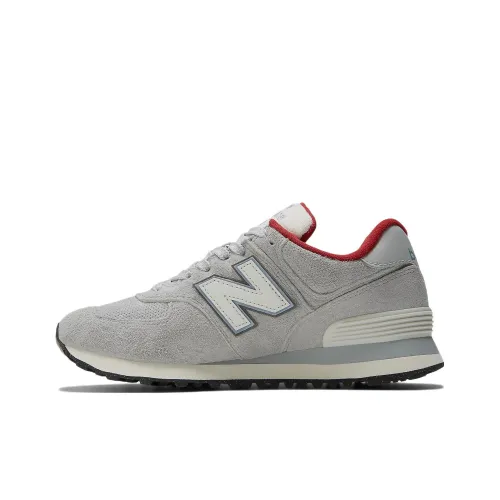 New Balance NB 574 Low Топ Беговые кроссовки Женские Серый Красный