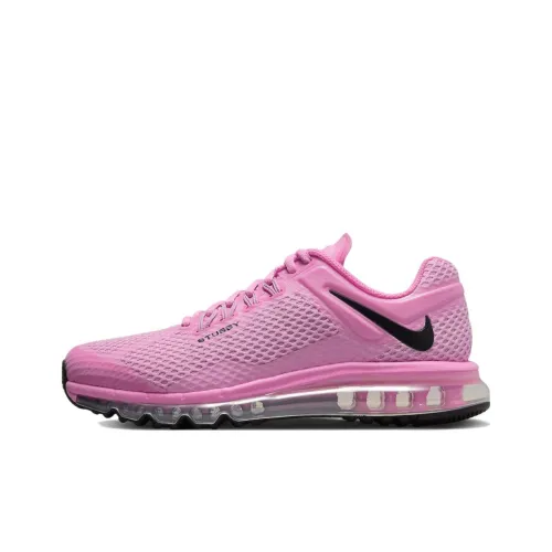 Nike x Stussy Air Max 2013 'Розовый' Амортизаторы Slip-resistant Low Top Беговые кроссовки Unisex Pink