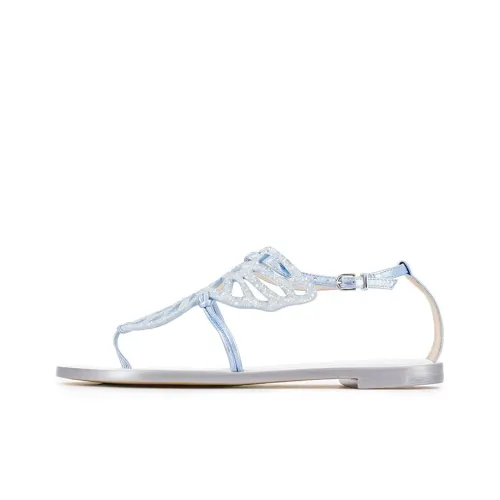 SOPHIA WEBSTER Butterfly One Strap Sandals Women's Ice Blue