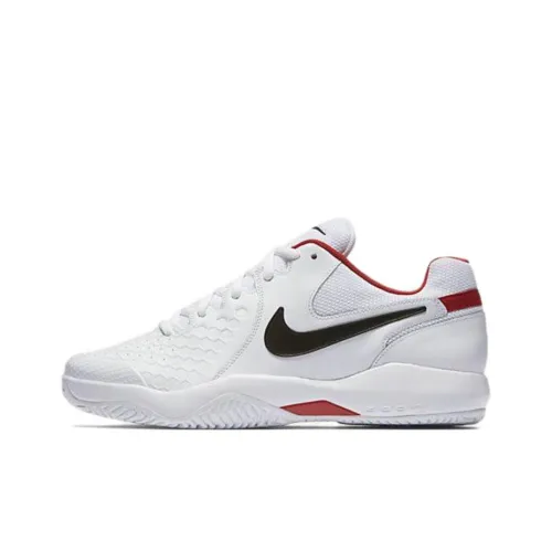 Nike Air Zoom Resistance Shock Absorbers Slip Resistant Abrasion Resistant Low Топ Кроссовки для тенниса Белый черный красный