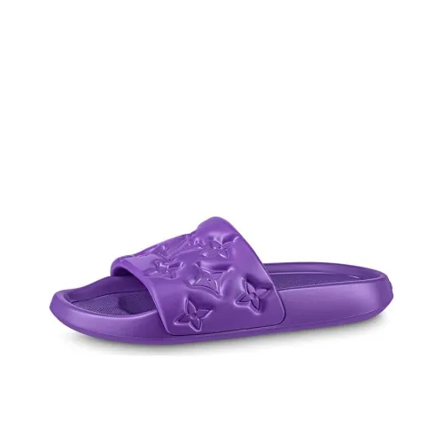 LOUIS VUITTON Waterfront Тихий Слипоны Мужской Фиолетовый