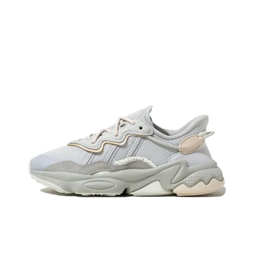 Adidas Originals Ozweego Шок Абсорберы Противоскользящие Устойчивые к Износу Низкий Топ Повседневный Женский Серый Белый