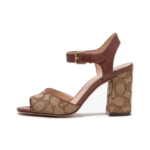 COACH Marla Мода Сандалии 8 см Женские Хаки