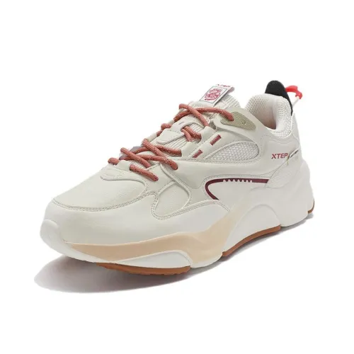 China Post x XTEP Mi Fan Амортизация Износостойкий Низкий Топ Casual Мужской Чайный Белый